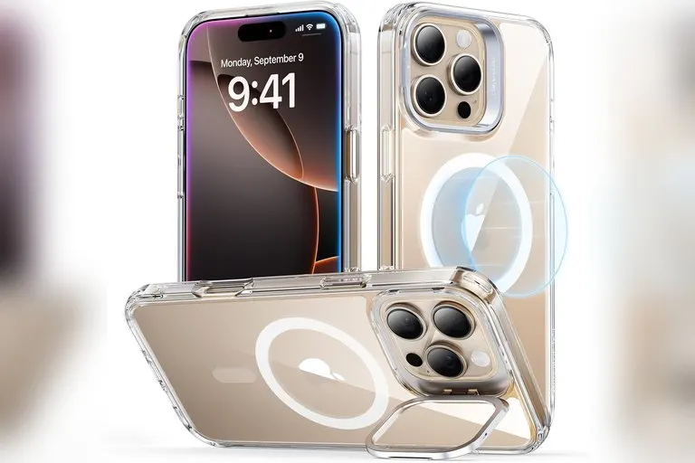 ESR iPhone 16 Pro Max Clear Case with Stash Stand