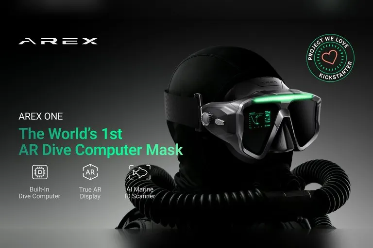 Arex One AR Dive Computer Mask