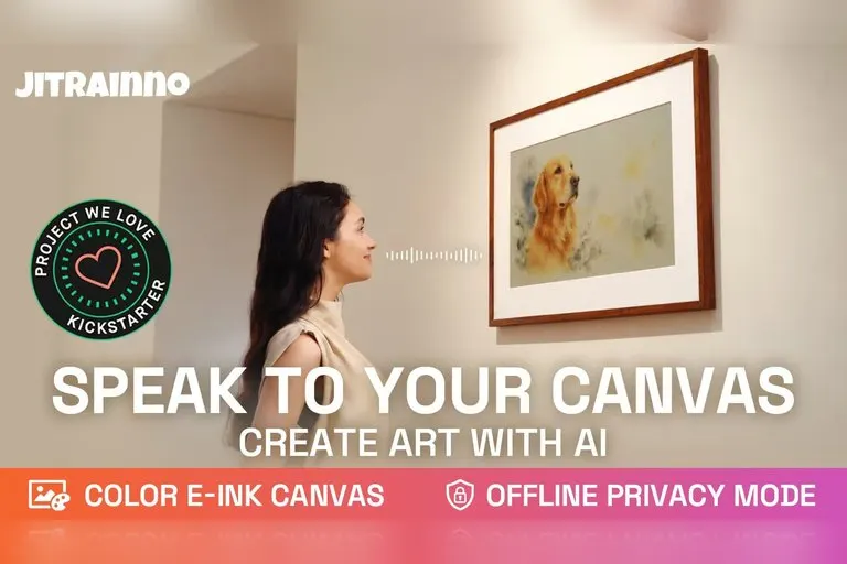 Jitrainno AI-Powered Color E-Ink Art Frame