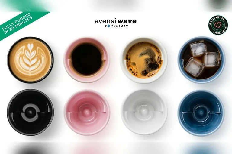 Avensi Porcelain Flavor-Enhancing Coffee Cups