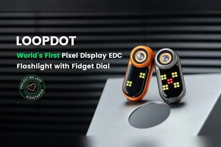 LoopGear LOOPDOT Pixel Display EDC Flashlight