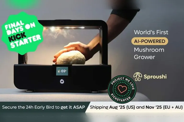 Sproushi AI-Powered Mushroom Grower
