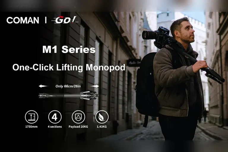 Coman Go M1 One-Click Lifting Monopod