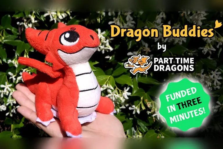Dragon Buddies Magnetic Shoulder Plush