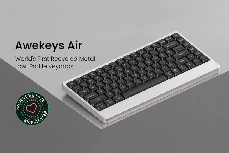 Awekeys Air Low-Profile Metal Keycaps