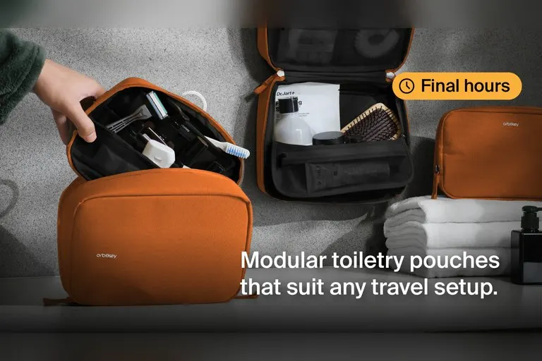 Orbitkey 2-in-1 Hanging Toiletry Pouch