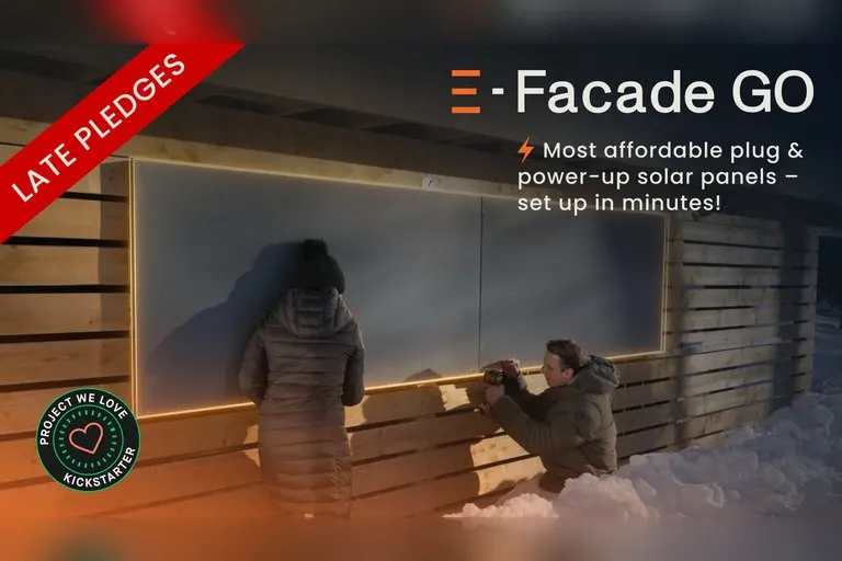 e-Facade GO Plug-and-Play Solar Panels