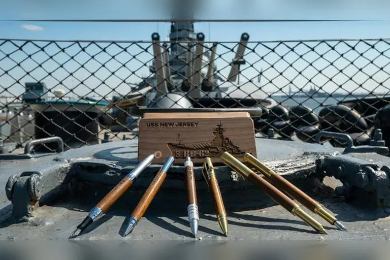 Allegory BB-62 USS New Jersey Battleship Pen