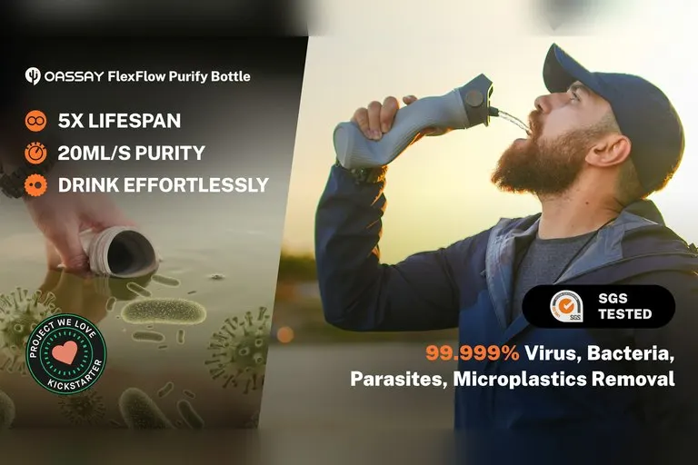 Oassay Flexflow 3-in-1 Modular Purifier Bottle