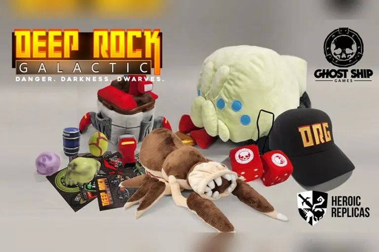 Deep Rock Galactic Plush Creatures and Gear