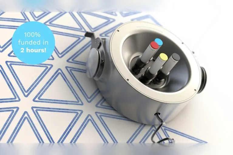 Scribit Wall-Climbing Draw and Erase Robot