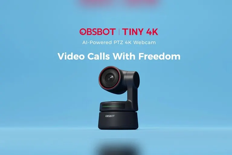 OBSBOT Tiny 4K AI-Tracking Webcam