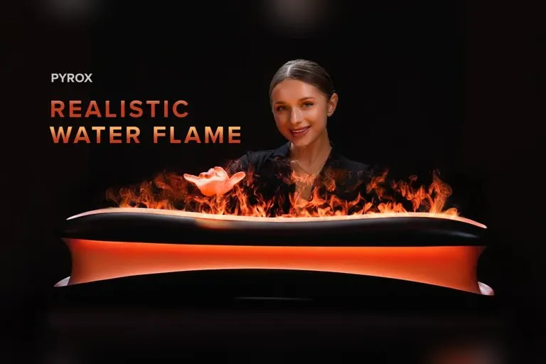 PYROX Water Flame Fireplace