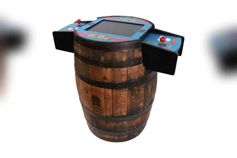 8-Bit Whiskey Barrel Arcade