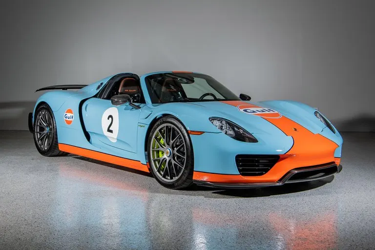 2015 Porsche 918 Weissach Gulf Spyder