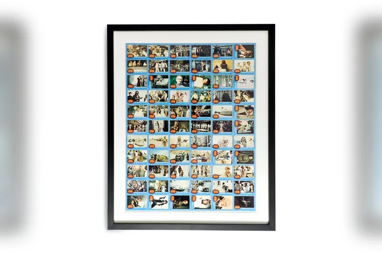 1977 Topps Star Wars Series 1 Uncut Trading Card Sheet