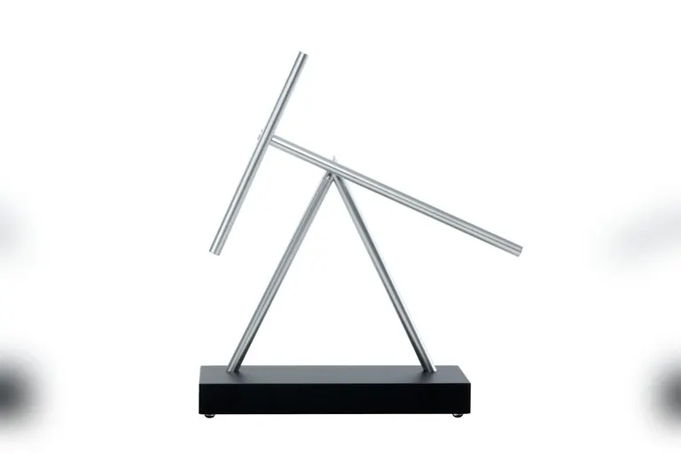 German Kinetic Double-Pendulum Desk Sculpture