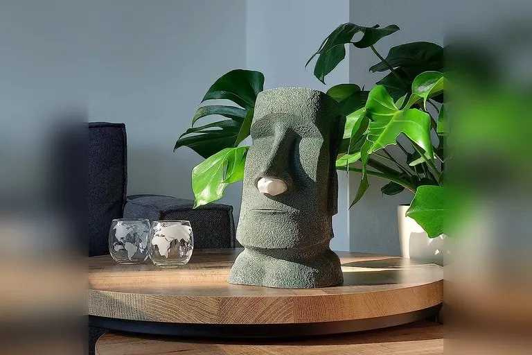 Moai Head Tissue Holder