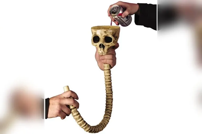 Skull and Spine Beer Bong