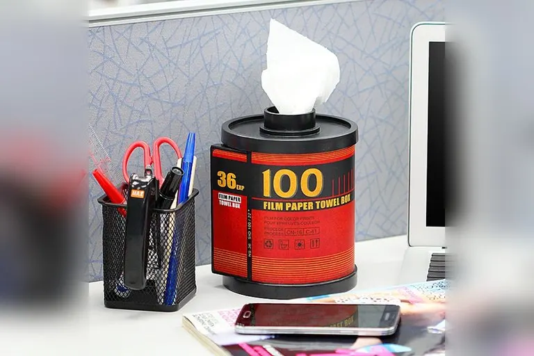 Camera Roll Tissue Dispenser Box