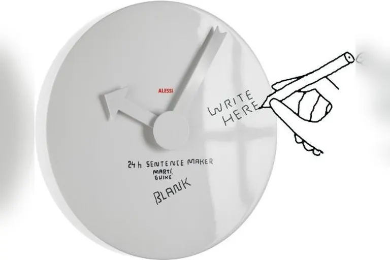 Whiteboard Wall Clock