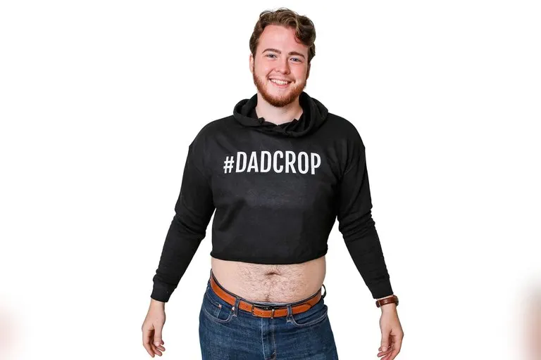 Dad Crop Top Hoodie