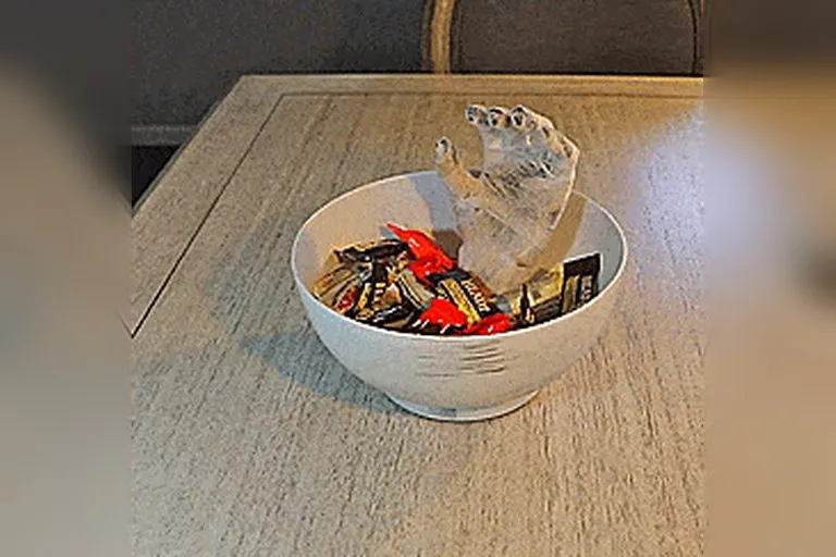 Animated Monster Hand Candy Bowl