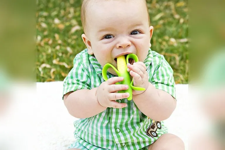 Mini Corn Cob Infant Toothbrush & Teether