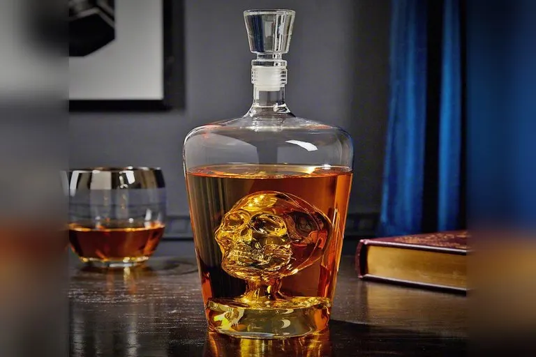 Phantom Skull Liquor Decanter