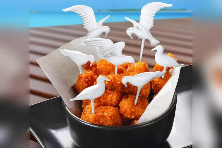 Feeding Frenzy Seagull Appetizer Toothpicks