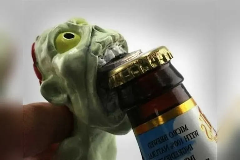 Hand-Painted Zombie Resin Bottle Opener