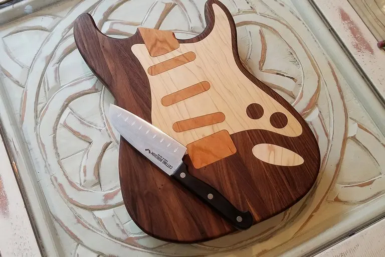 Guitar Cutting Board