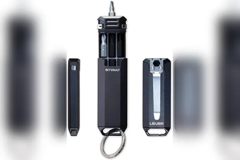 Lever Gear BitVault Keychain Canister