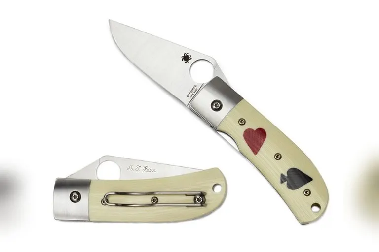 Spyderco One-Eyed Jack Playing Card Pocket Knife
